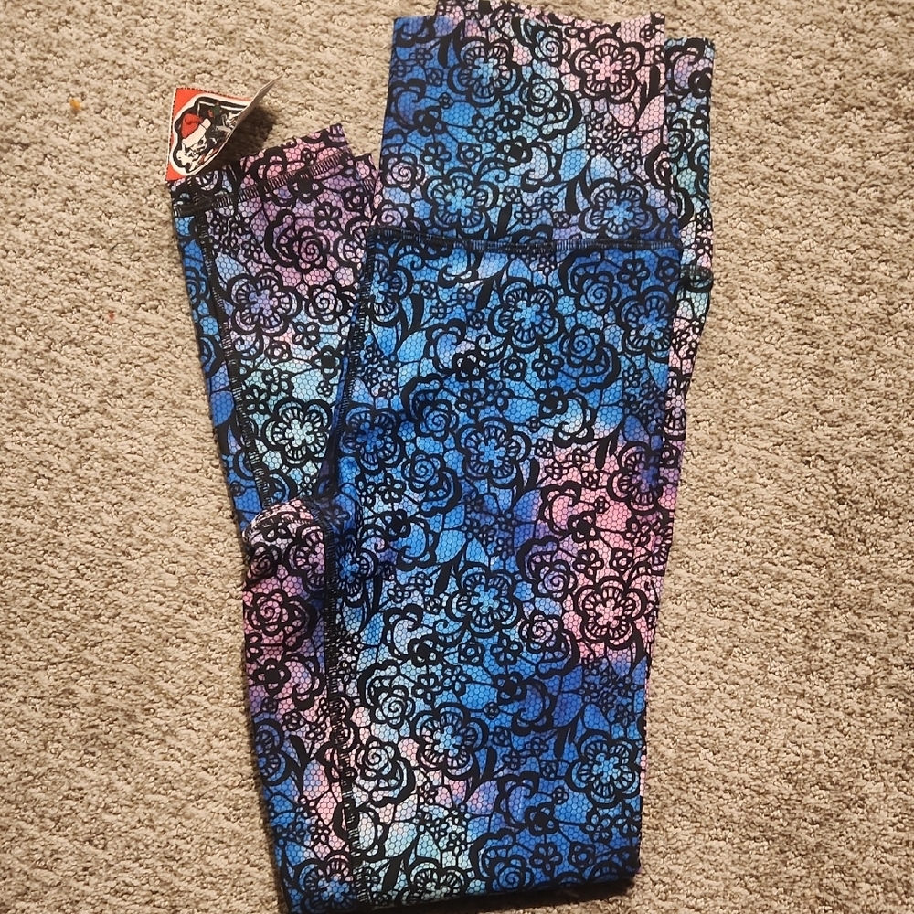 Floral Patterned Kids Leggings